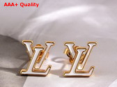 LV Iconic Enamel Earrings White Replica