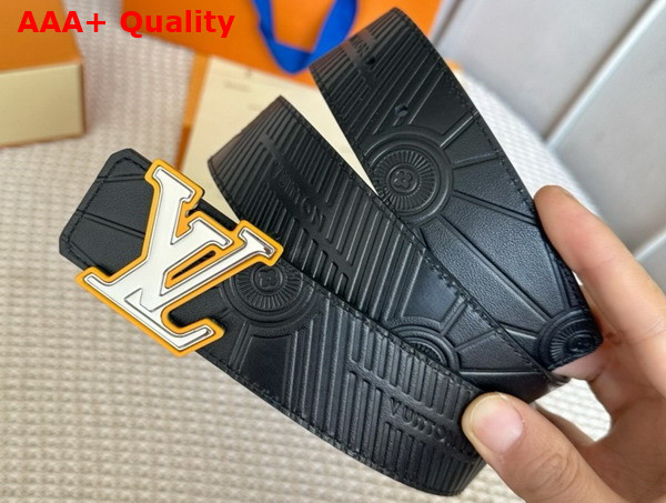 LV Imprint 40mm Reversible Belt in Black Leather M8352U Replica