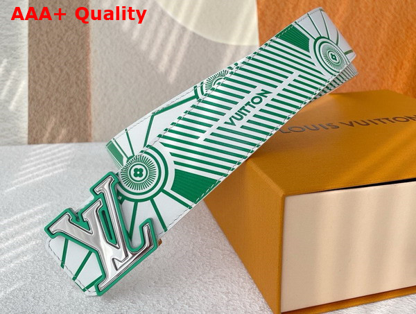 LV Imprint 40mm Reversible Belt in White Leather M8392U Replica
