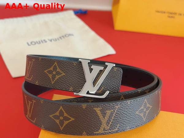 LV Initiales 30mm Reversible Belt in Monogram Canvas and Taiga Leather Replica