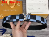 LV Initiales 40 mm Reversible Belt Gris Damier Graphite Canvas and Calf Leather M0320V Replica