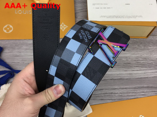 LV Initiales 40 mm Reversible Belt Gris Damier Graphite Canvas and Calf Leather M0320V Replica