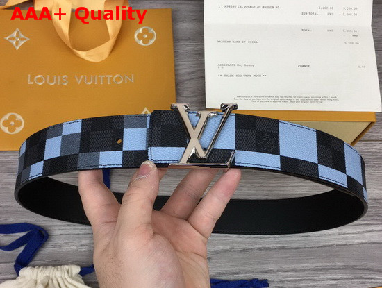 LV Initiales 40 mm Reversible Belt Gris Damier Graphite Canvas and Calf Leather M0320V Replica