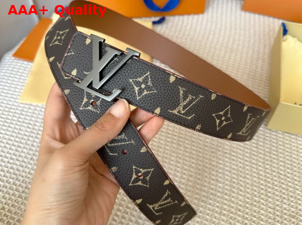 LV Initiales 40mm Reversible Belt in Brown Taurillon Leather M8547V Replica