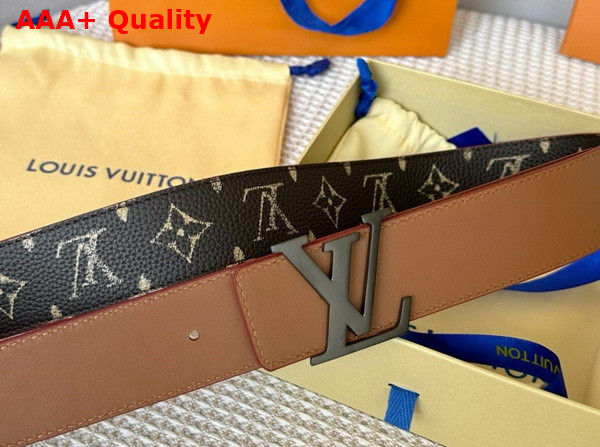 LV Initiales 40mm Reversible Belt in Brown Taurillon Leather M8547V Replica