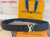 LV Initiales 40mm Reversible Belt in Navy Blue Taurillon Leather Replica