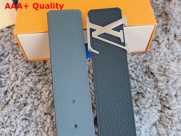 LV Initiales 40mm Reversible Belt in Navy Blue Taurillon Leather Replica