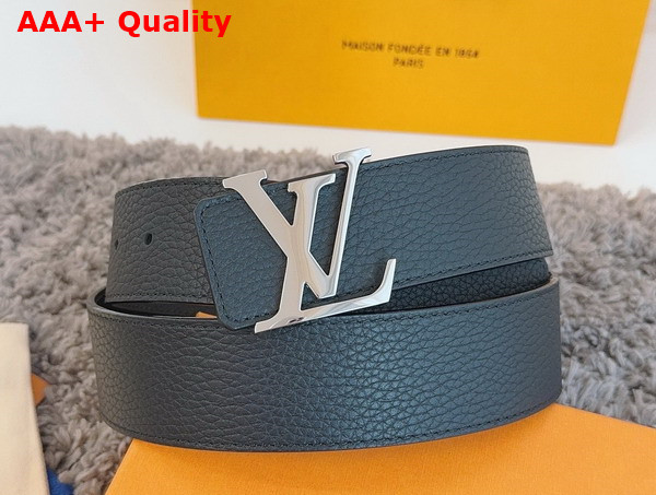 LV Initiales 40mm Reversible Belt in Navy Blue Taurillon Leather Replica