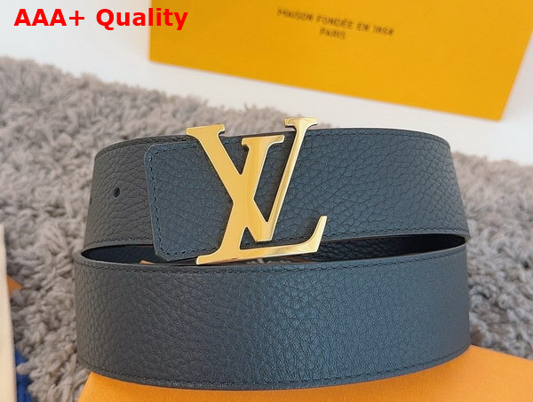 LV Initiales 40mm Reversible Belt in Navy Blue Taurillon Leather Replica