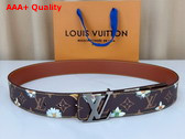 LV Initiales Monogram Flower 40mm Reversible Belt M4637V Replica
