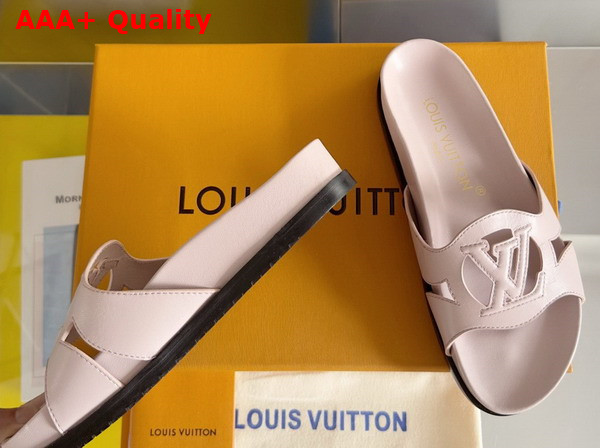 LV Isola Flat Comfort Mule in Rose Clair Pink Calf Leather 1ACPE5 Replica