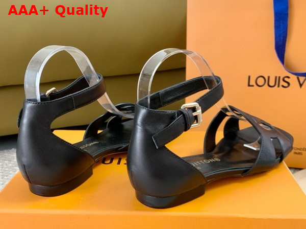 LV Isola Sandal in Black Calf Leather 1ACIPW Replica