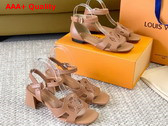 LV Isola Sandal in Cognac Calf Leather 1ACIP0 Replica