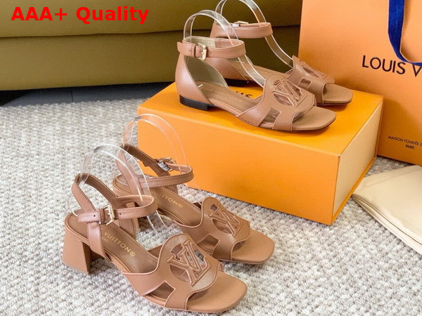 LV Isola Sandal in Cognac Calf Leather 1ACIP0 Replica