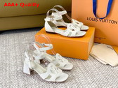 LV Isola Sandal in White Calf Leather 1ACIQS Replica