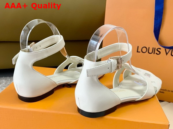 LV Isola Sandal in White Calf Leather 1ACIQS Replica