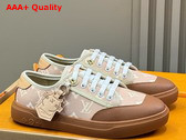 LV Lagoon Sneaker in Beige Monogram Patterned Canvas 1AIFAY Replica
