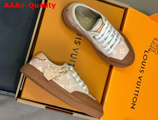 LV Lagoon Sneaker in Beige Monogram Patterned Canvas 1AIFAY Replica