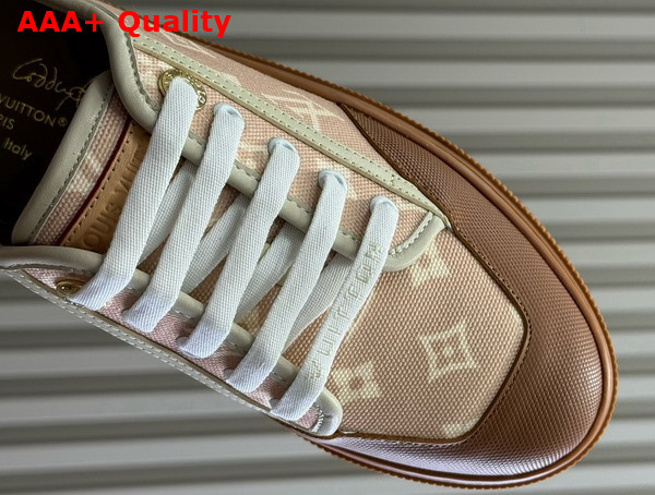 LV Lagoon Sneaker in Beige Monogram Patterned Canvas 1AIFAY Replica