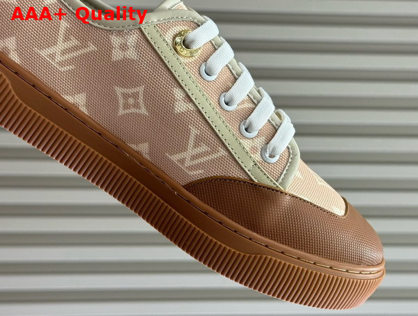 LV Lagoon Sneaker in Beige Monogram Patterned Canvas 1AIFAY Replica