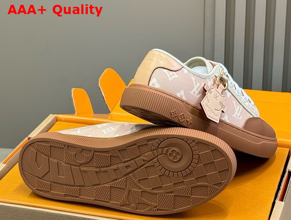 LV Lagoon Sneaker in Beige Monogram Patterned Canvas 1AIFAY Replica