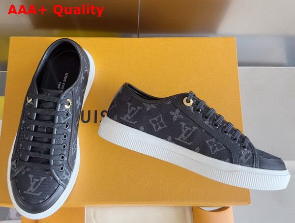 LV Lagoon Sneaker in Black Canvas Replica