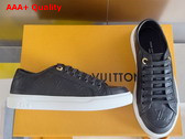 LV Lagoon Sneaker in Black Monogram Debossed Calf Leather Replica
