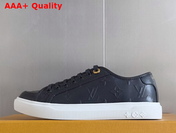 LV Lagoon Sneaker in Black Monogram Debossed Calf Leather Replica