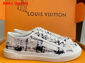 LV Lagoon Sneaker in Black Tweed 1AHOSL Replica