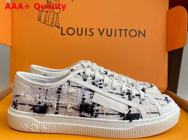 LV Lagoon Sneaker in Black Tweed 1AHOSL Replica