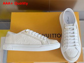 LV Lagoon Sneaker in Ecru White Canvas 1AHOQP Replica