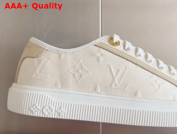LV Lagoon Sneaker in Ecru White Canvas 1AHOQP Replica