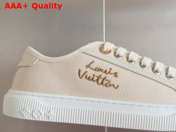 LV Lagoon Sneaker in Ecru White Canvas 1AIDX7 Replica