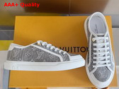 LV Lagoon Sneaker in Gray Monogram Denim 1AGYGK Replica