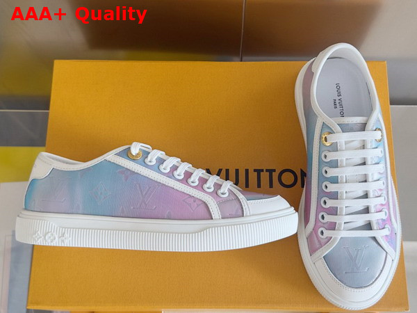 LV Lagoon Sneaker in Iridescent Monogram Textile Replica