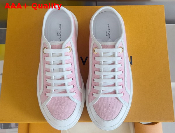 LV Lagoon Sneaker in Rose Monogram Denim 1AGYFO Replica