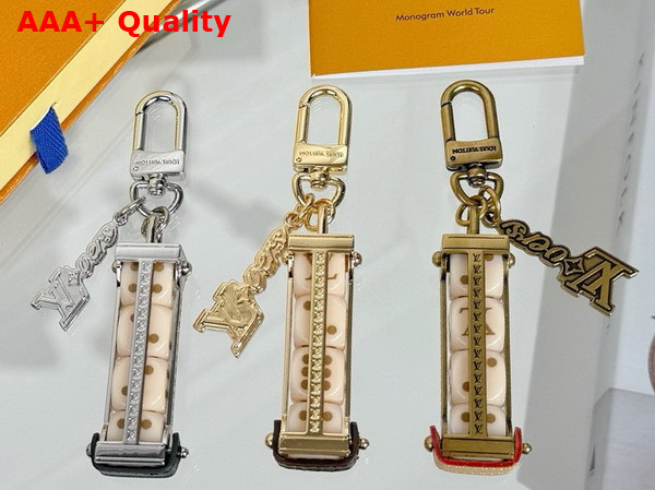 LV Lovers Dice Bag Charm and Key Holoer M01750 Replica