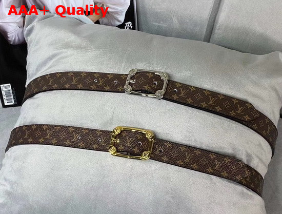 LV Malletier 25mm Belt Monogram Canvas and Calf Leather Lining M9943U Replica