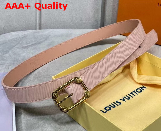 LV Malletier 25mm Belt Rose Ballerine Pink Epi Leather Strap M0095U Replica