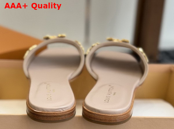 LV Mare Flat Mule in Nudel Plain Calf Leather Replica