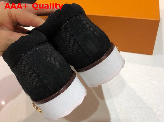LV Mods Ankle Boot in Black Damier Suede Calf Leather Replica