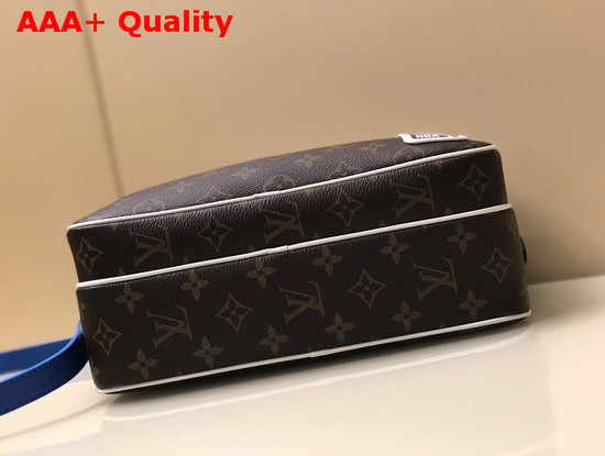 LV NBA Nil Messenger Bag in Monogram Canvas and White Cowhide Leather Trim Replica