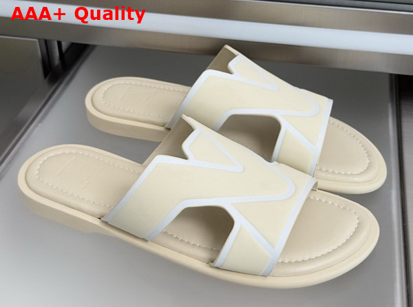 LV Oasis Mule in Beige Grained Calf Leather 1AIZOZ Replica