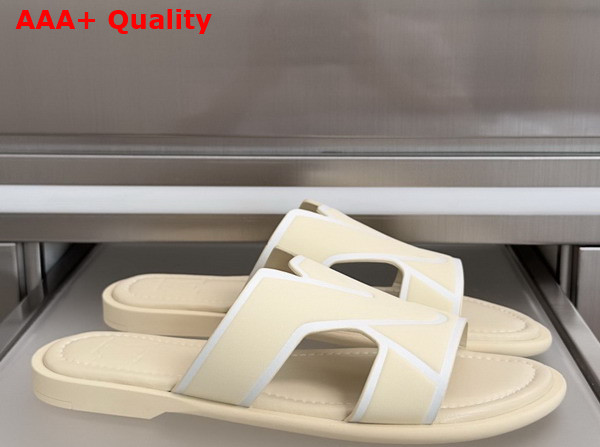 LV Oasis Mule in Beige Grained Calf Leather 1AIZOZ Replica