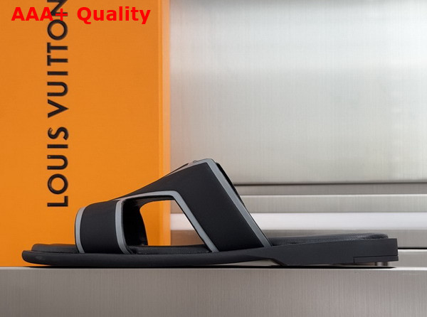 LV Oasis Mule in Black Grained Calf Leather Replica