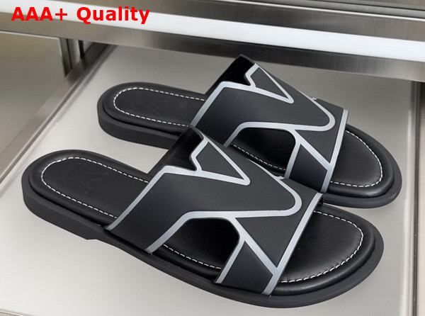 LV Oasis Mule in Black Grained Calf Leather Replica