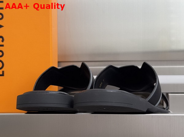 LV Oasis Mule in Black Grained Calf Leather Replica