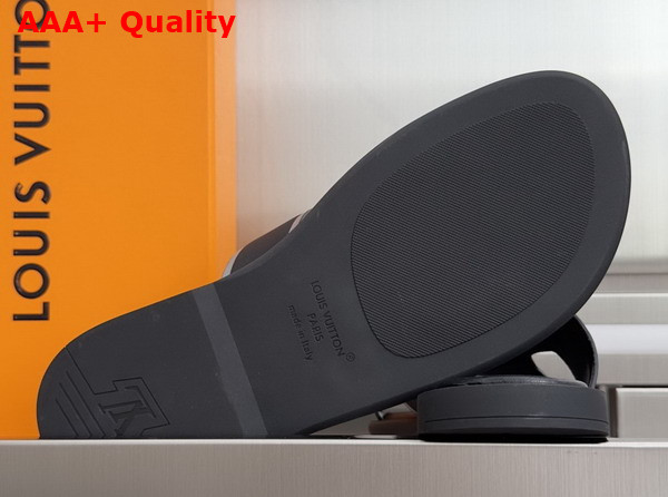 LV Oasis Mule in Black Grained Calf Leather Replica