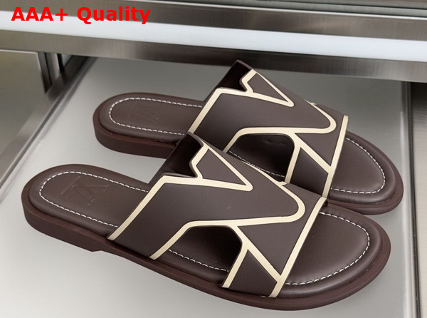 LV Oasis Mule in Brown Grained Calf Leather 1AIZPF Replica