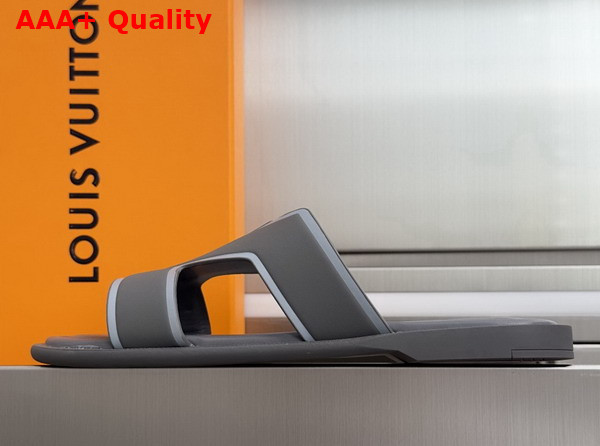 LV Oasis Mule in Grey Grained Calf Leather Replica